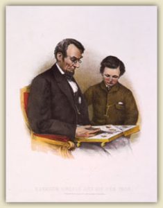 Abraham Lincoln & his son Thad